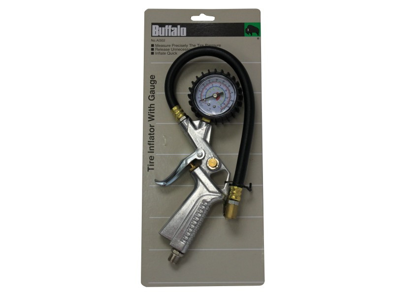 TIRE INFLATOR WITH GUAGE