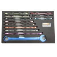 12PCS MICRO-PAINTING TEETH COMBINATION WRENCH SET