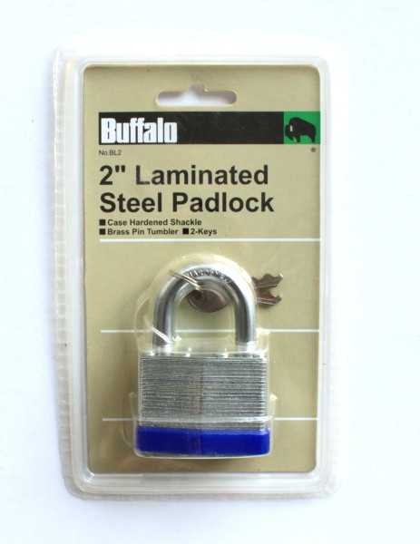 2" (50MM) LAMINATED PADLOCK Buffalo Tools'