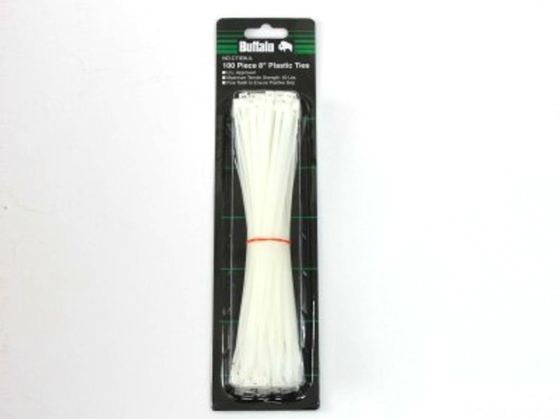 100PC 8"X3.6MM CABLE TIE
