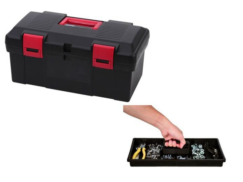 17.5" PRO TOOL BOX WITH ONE INNER TRAY