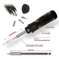 14-IN-1 36T EXTENDABLE RATCHETING SCREWDRIVER