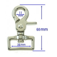 1" SQUARE SCISSOR CLIP