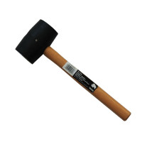 1 LB. RUBBER MALLET WITH WOOD HANDLE