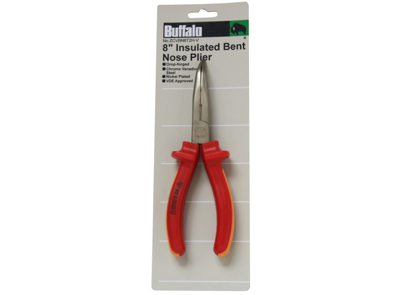 8" INSULATED BENT NOSE PLIER