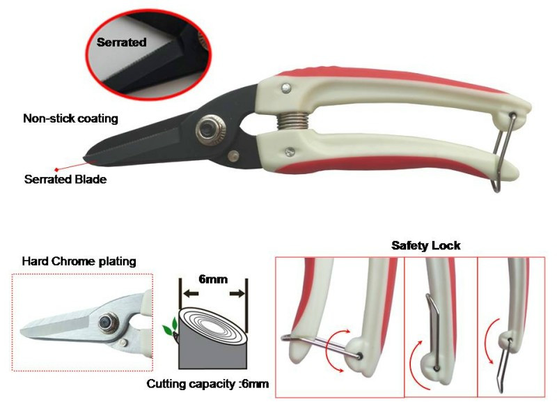 190MM TRIMMER PRUNING SHEARS