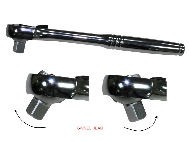 RATCHET HANDLE WITH SWIVEL DRIVER HEAD
